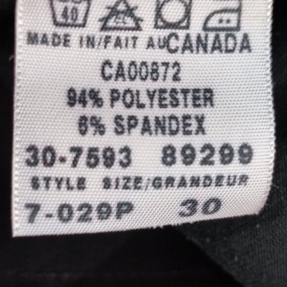 Ikeda 700 Series business / casual dress pants boot cut black women's size 30 - Picture 8 of 15